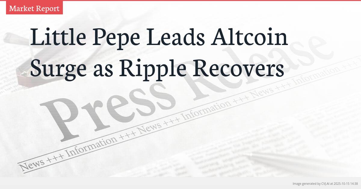 Little Pepe Leads Altcoin Surge as Ripple Recovers