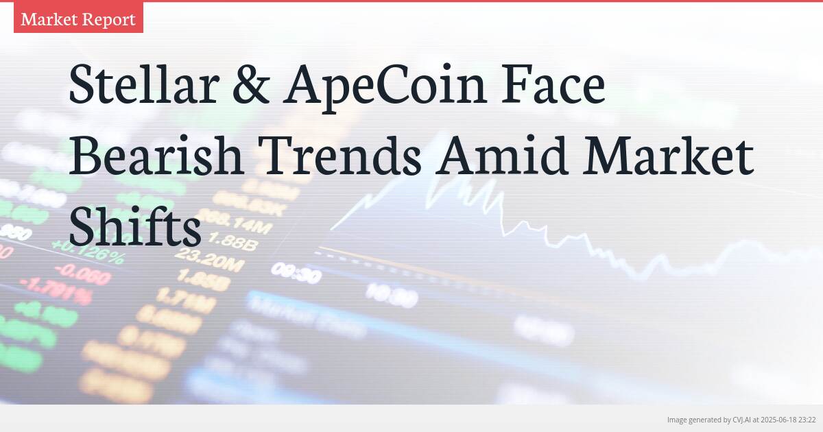 Stellar & ApeCoin Face Bearish Trends Amid Market Shifts