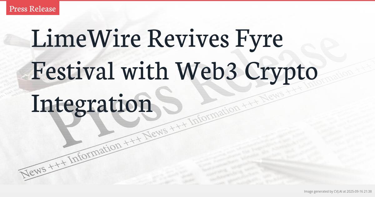 LimeWire Revives Fyre Festival with Web3 Crypto Integration