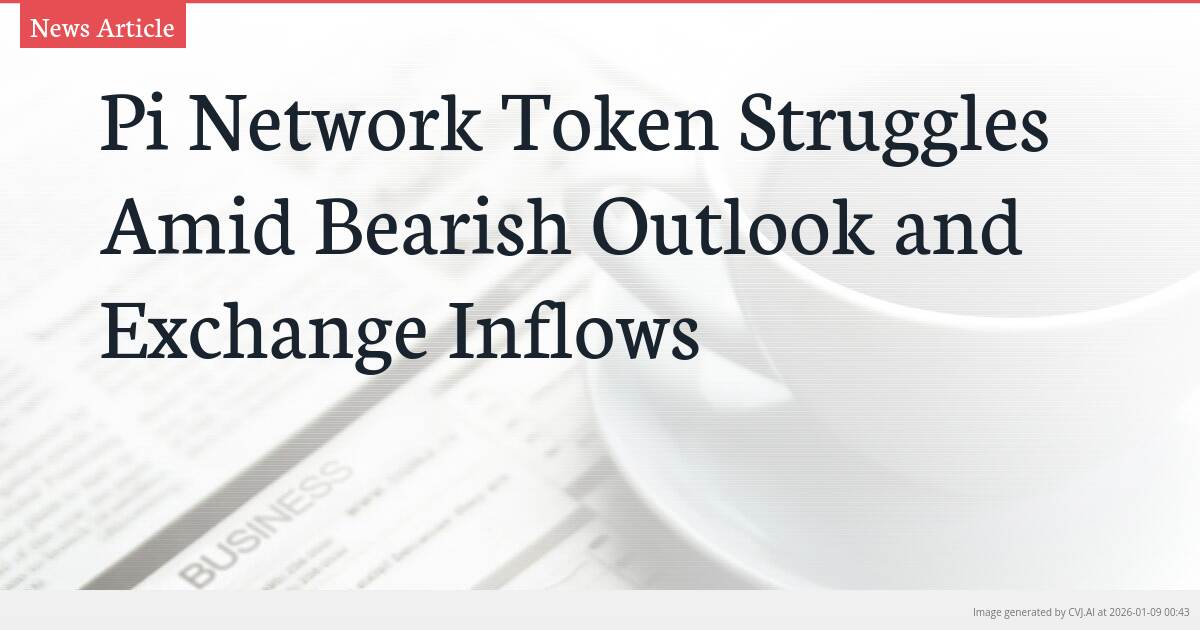 Pi Network Token Struggles Amid Bearish Outlook and Exchange Inflows