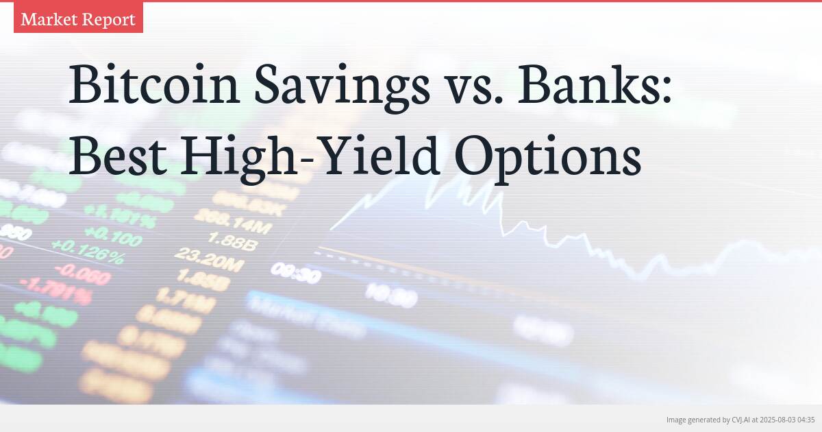 Bitcoin Savings vs. Banks: Best High-Yield Options