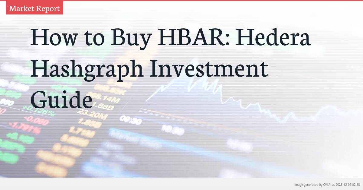 How to Buy HBAR: Hedera Hashgraph Investment Guide