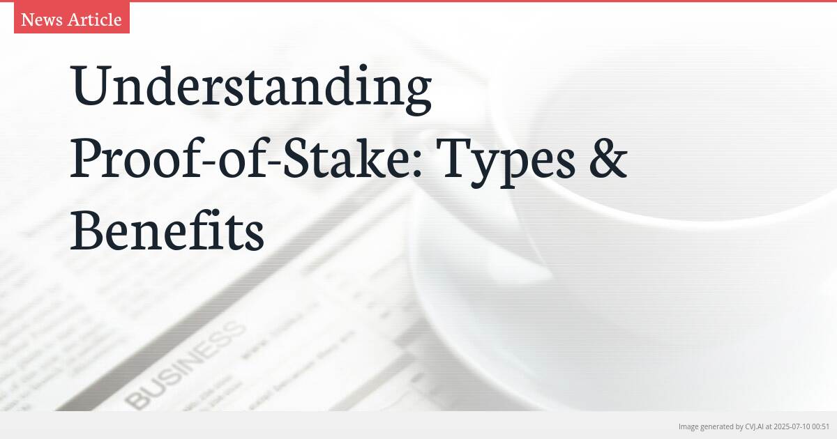Understanding Proof-of-Stake: Types & Benefits