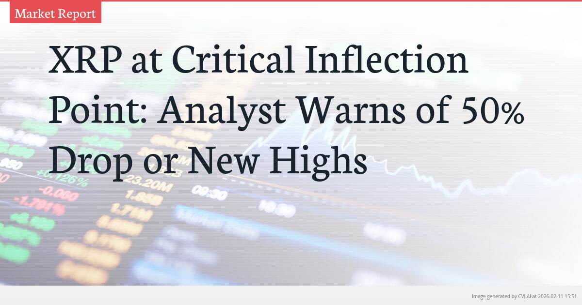 XRP at Critical Inflection Point: Analyst Warns of 50% Drop or New Highs