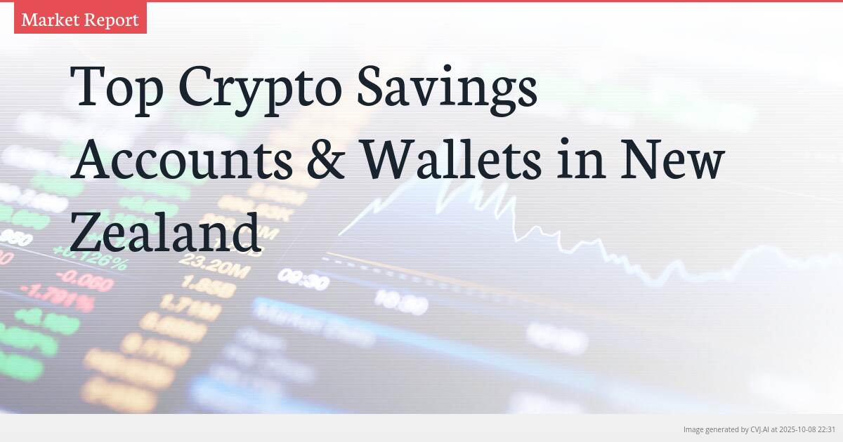 Top Crypto Savings Accounts & Wallets in New Zealand