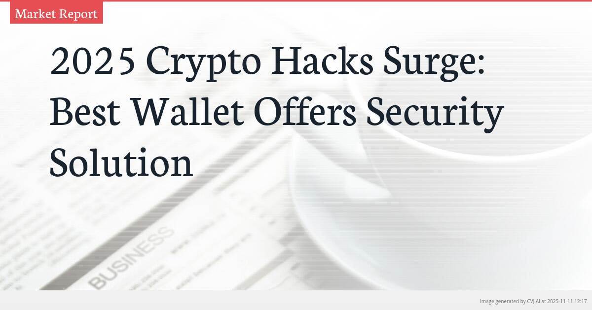 2025 Crypto Hacks Surge: Best Wallet Offers Security Solution
