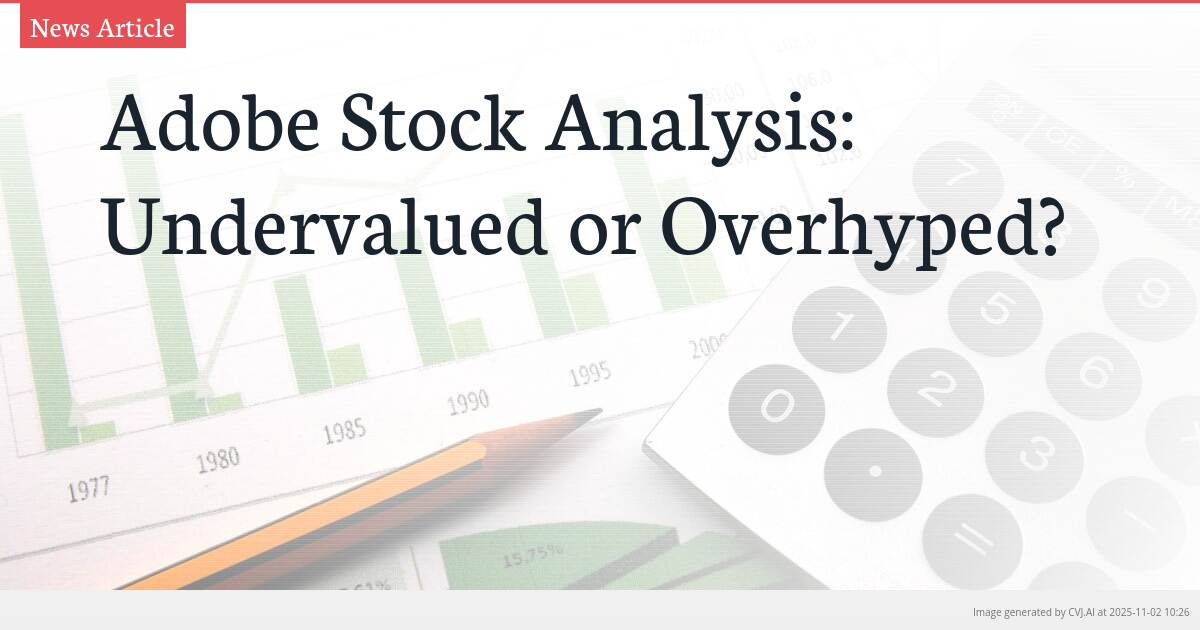 Adobe Stock Analysis: Undervalued or Overhyped?