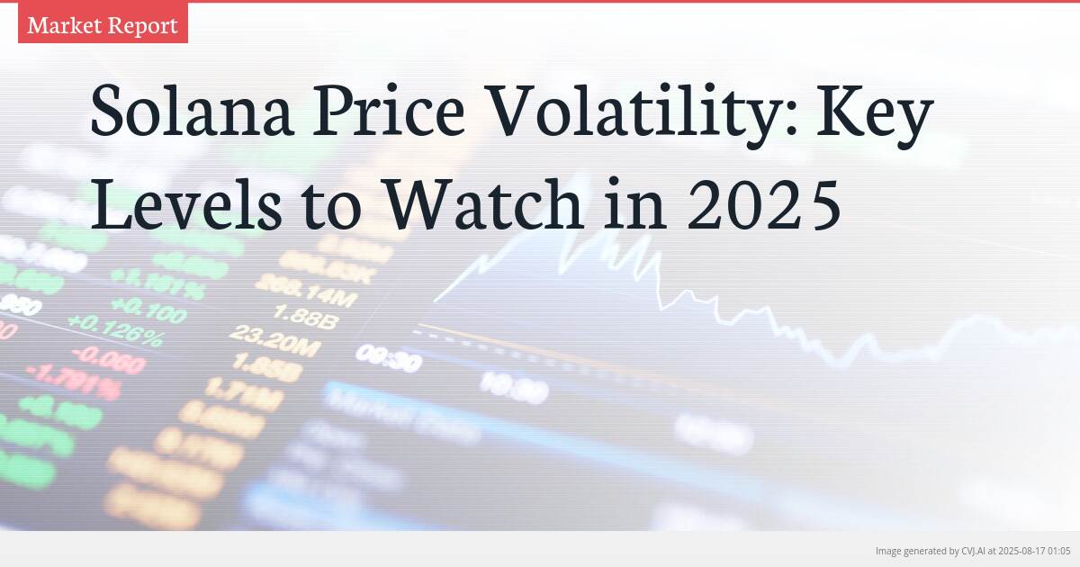 Solana Price Volatility: Key Levels to Watch in 2025