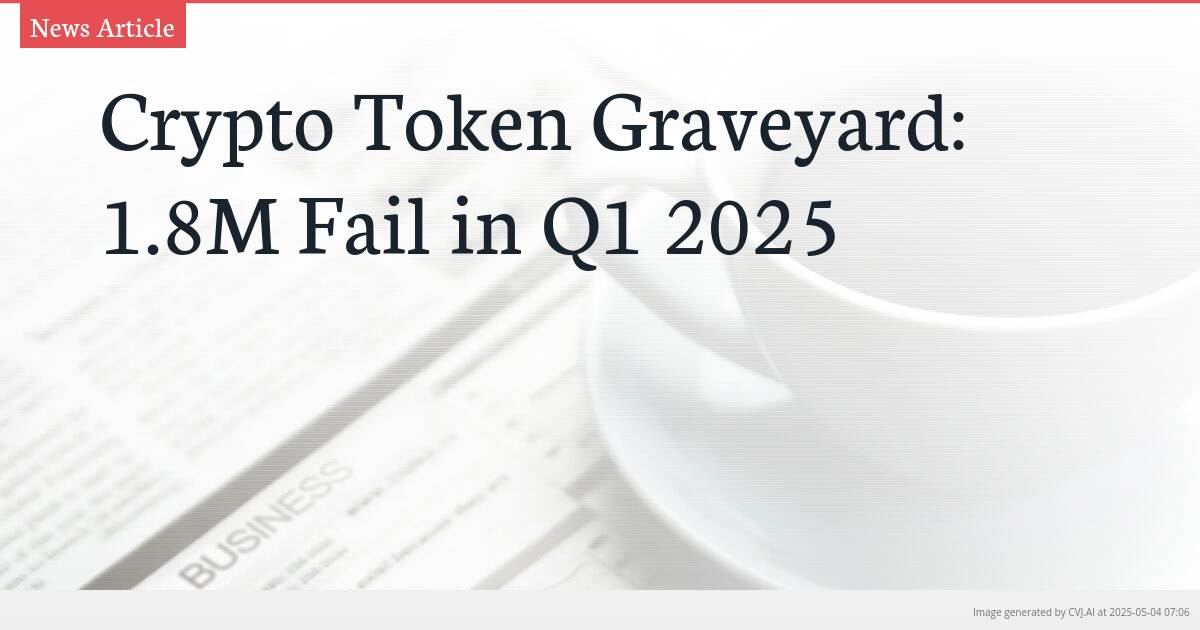 Crypto Token Graveyard: 1.8M Fail in Q1 2025