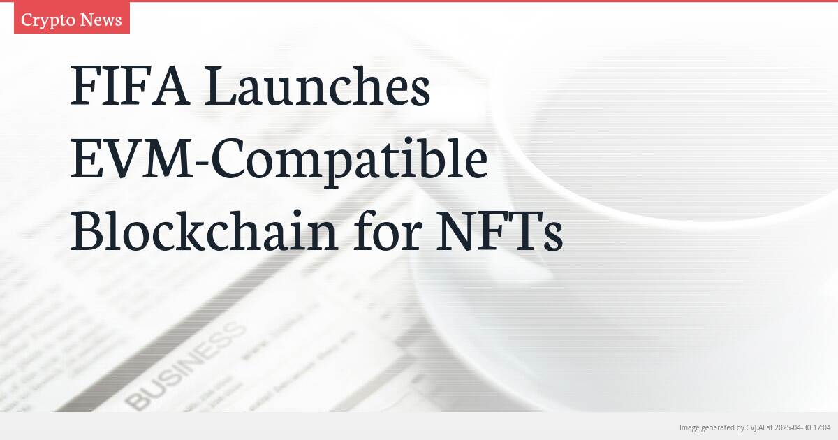 FIFA Launches EVM-Compatible Blockchain for NFTs