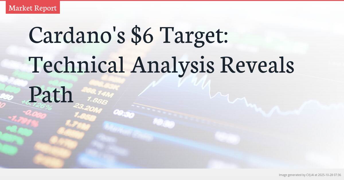 Cardano’s $6 Target: Technical Analysis Reveals Path Cardano’s $6 Target: Technical Analysis Reveals Path