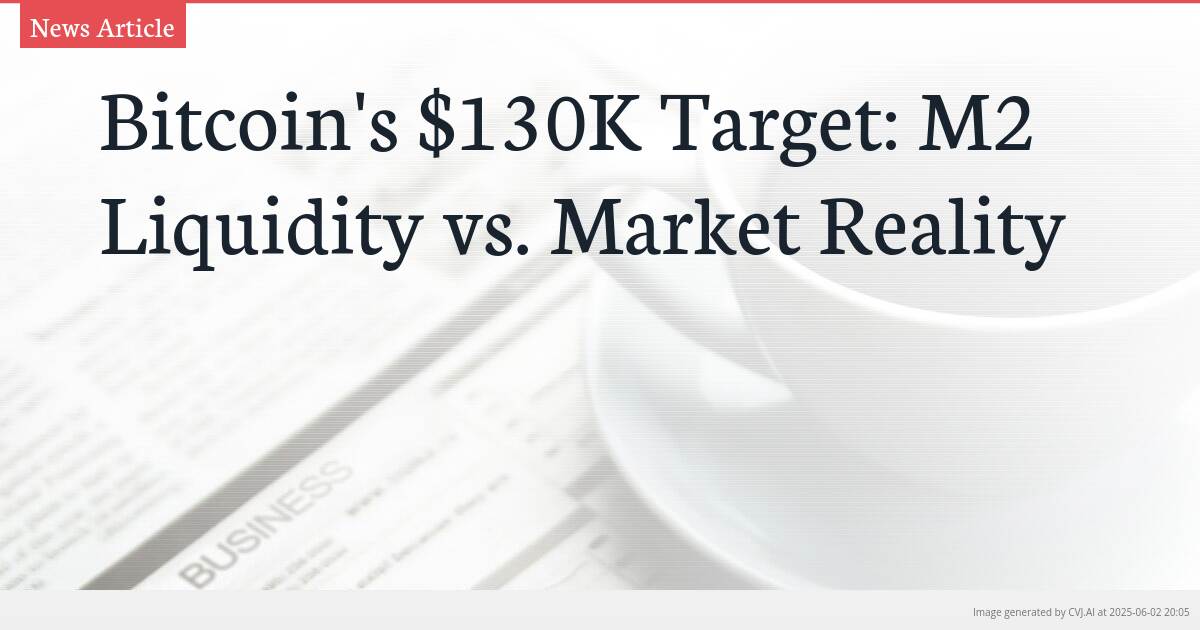 Bitcoin’s $130K Target: M2 Liquidity vs. Market Reality