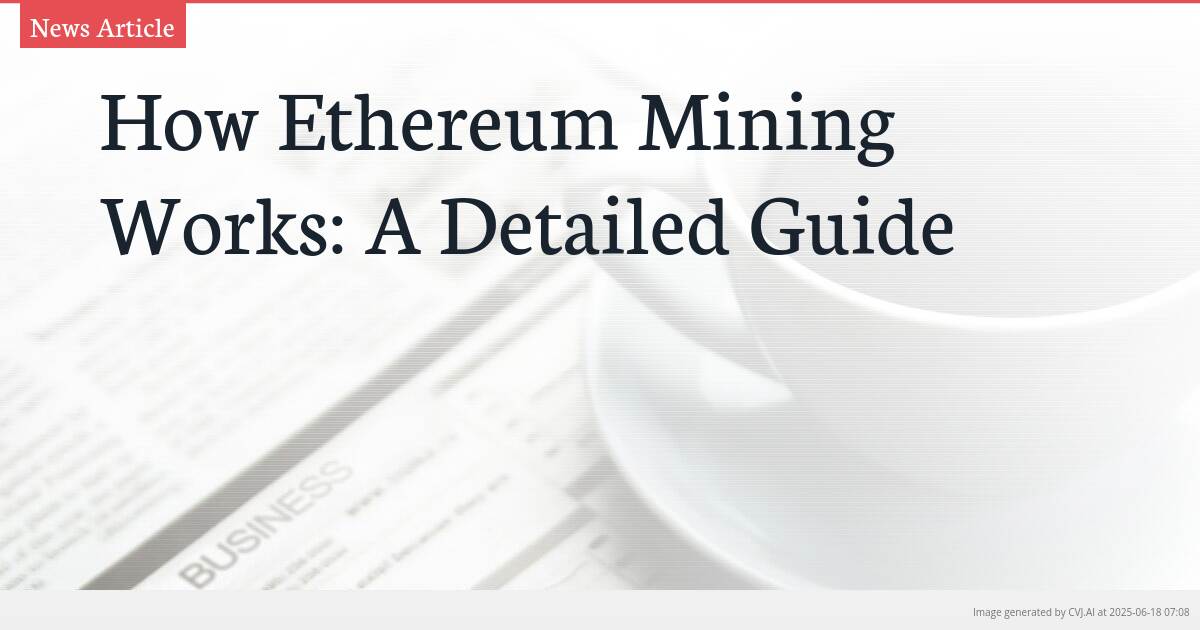 How Ethereum Mining Works: A Detailed Guide