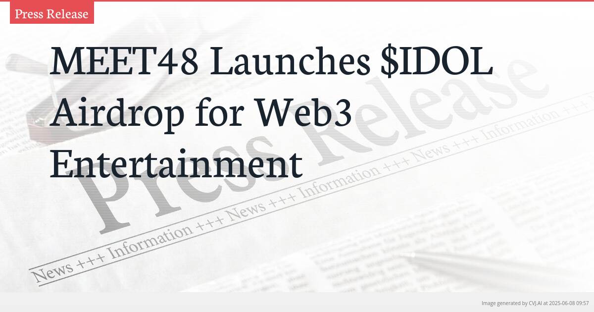 MEET48 Launches $IDOL Airdrop for Web3 Entertainment