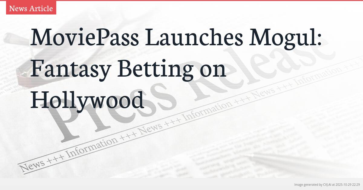 MoviePass Launches Mogul: Fantasy Betting on Hollywood
