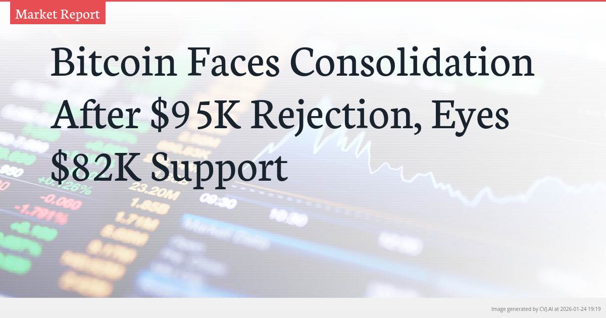 Bitcoin Faces Consolidation After $95K Rejection, Eyes $82K Support