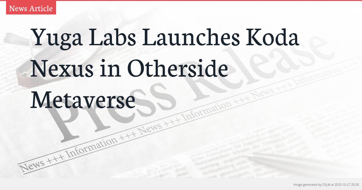 Yuga Labs Launches Koda Nexus in Otherside Metaverse