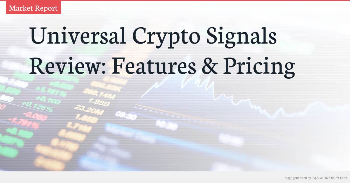 Universal Crypto Signals Review: Features & Pricing