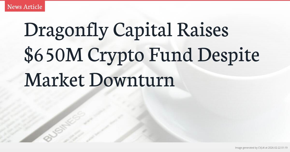 Dragonfly Capital Raises $650M Crypto Fund Despite Market Downturn