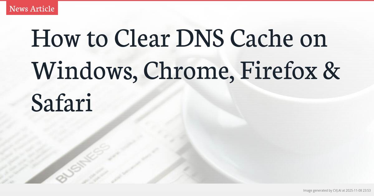 How to Clear DNS Cache on Windows, Chrome, Firefox & Safari