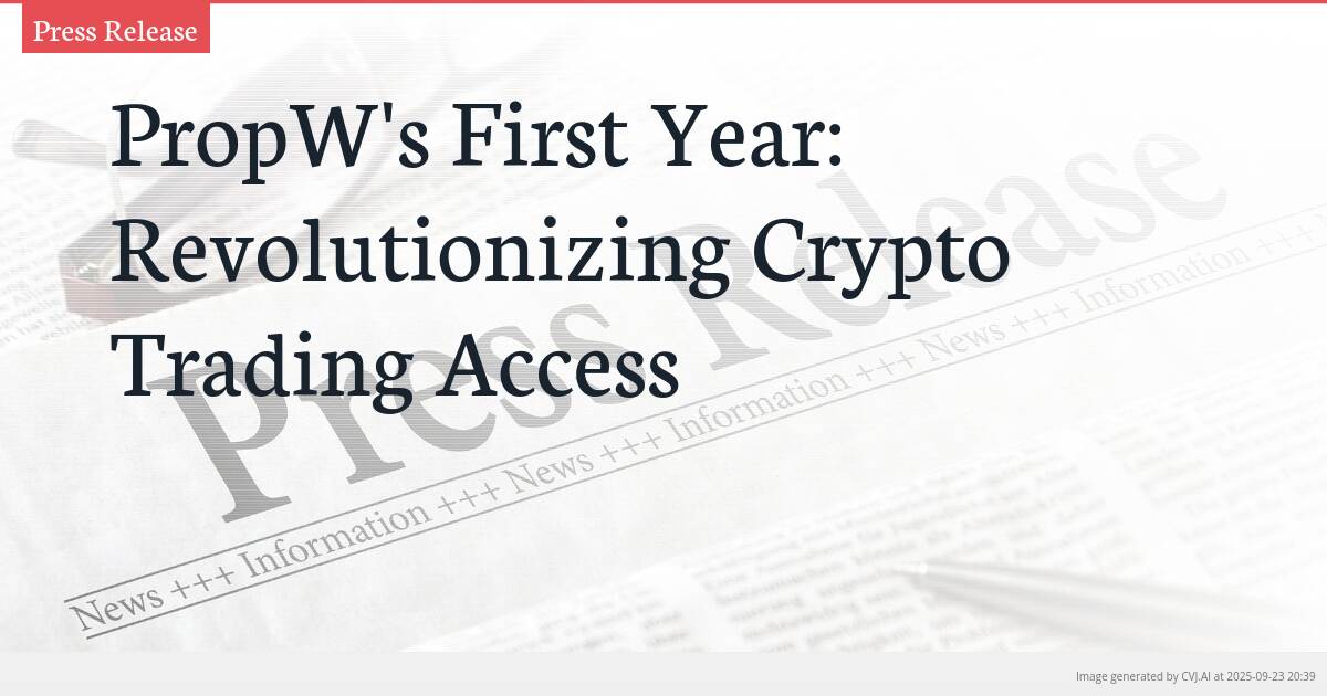 PropW’s First Year: Revolutionizing Crypto Trading Access