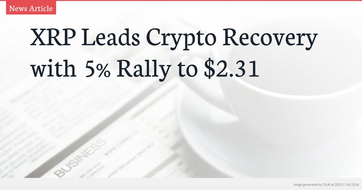 XRP Leads Crypto Recovery with 5% Rally to $2.31
