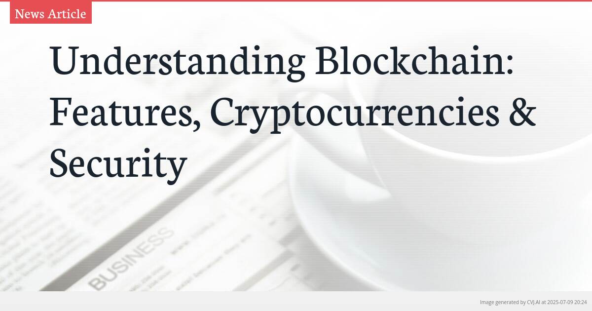 Understanding Blockchain: Features, Cryptocurrencies & Security