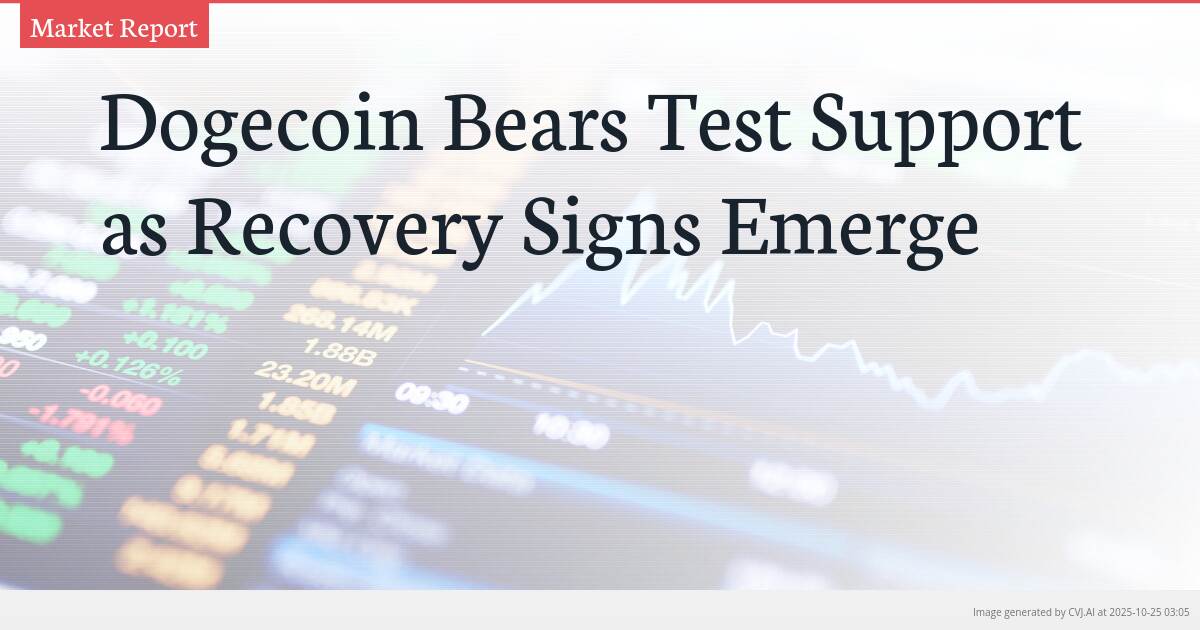 Dogecoin Bears Test Support as Recovery Signs Emerge Dogecoin Bears Test Support as Recovery Signs Emerge