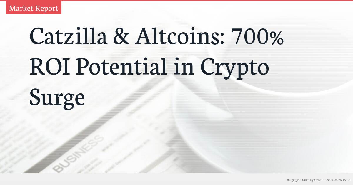 Catzilla & Altcoins: 700% ROI Potential in Crypto Surge