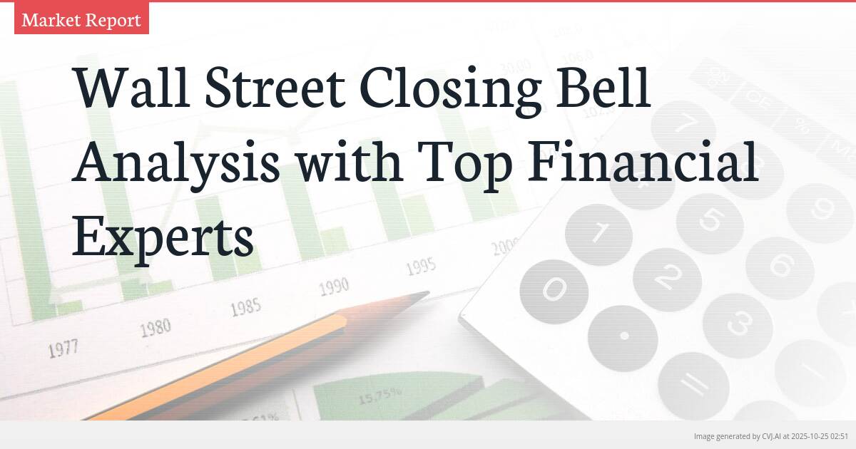 Wall Street Closing Bell Analysis with Top Financial Experts Wall Street Closing Bell Analysis with Top Financial Experts