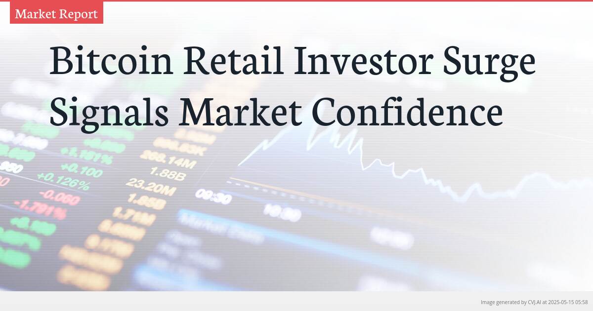 Bitcoin Retail Investor Surge Signals Market Confidence