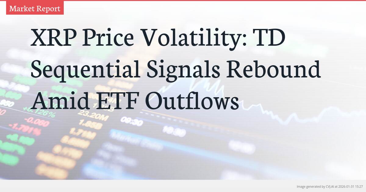 XRP Price Volatility: TD Sequential Signals Rebound Amid ETF Outflows