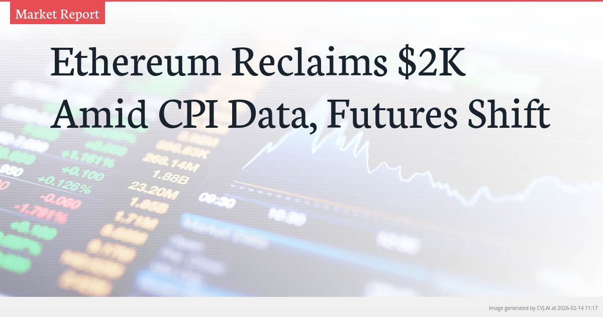 Ethereum Reclaims $2K Amid CPI Data, Futures Shift