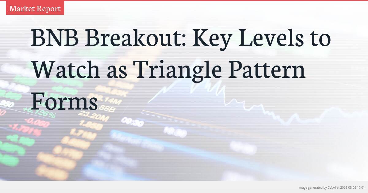 BNB Breakout: Key Levels to Watch as Triangle Pattern Forms