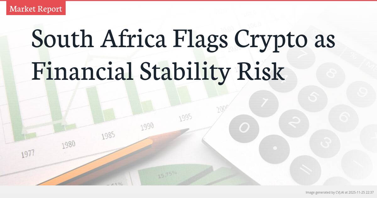 South Africa Flags Crypto as Financial Stability Risk