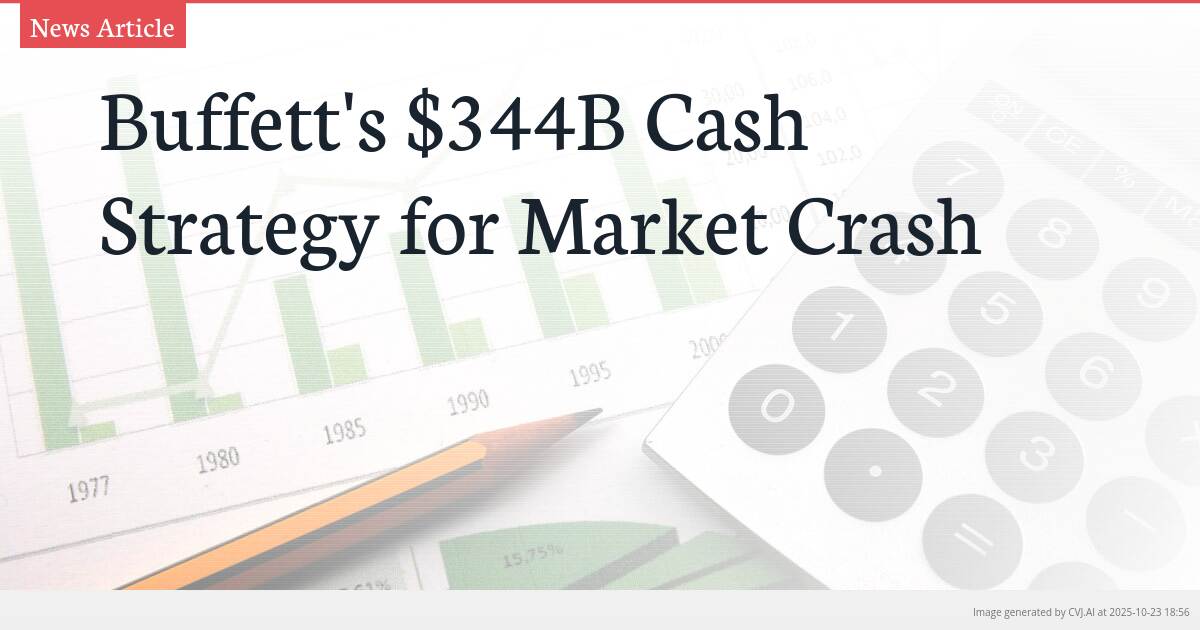 Buffett’s $344B Cash Strategy for Market Crash