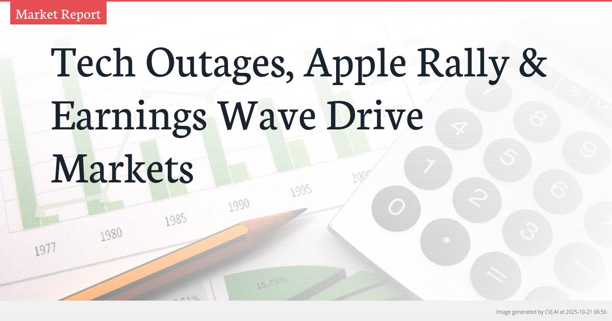 Tech Outages, Apple Rally & Earnings Wave Drive Markets