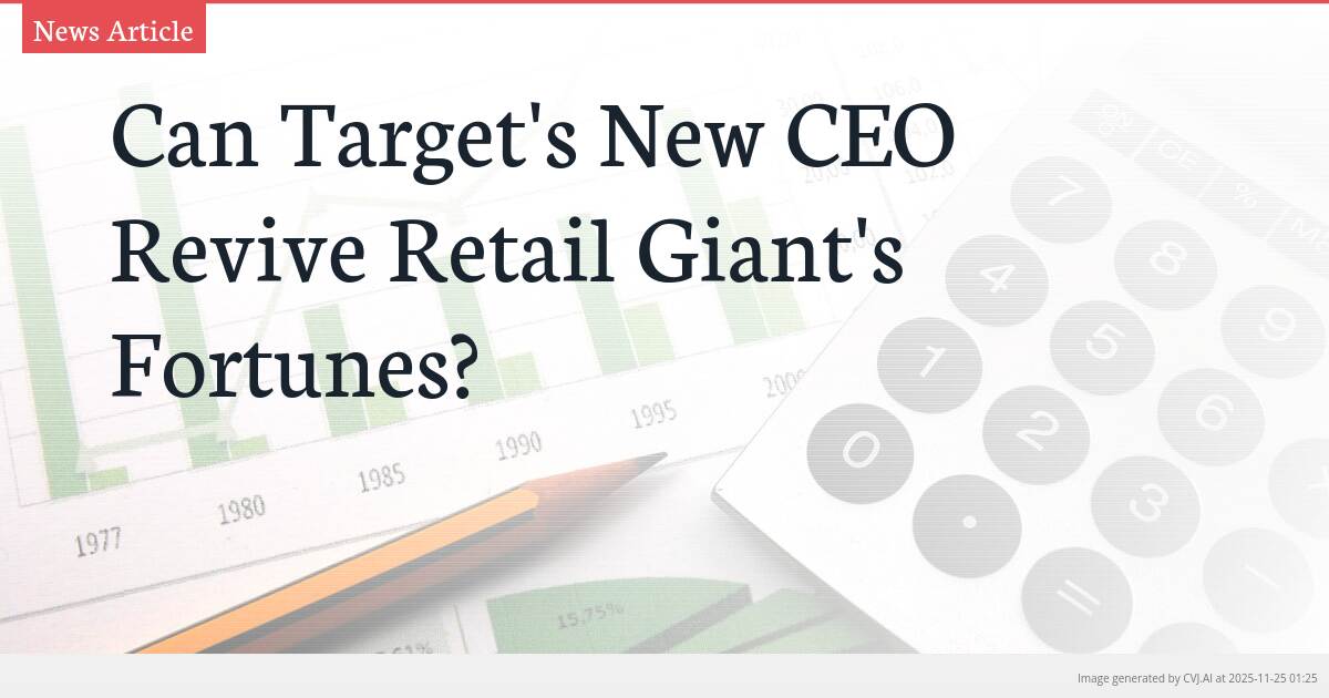 Can Target’s New CEO Revive Retail Giant’s Fortunes?