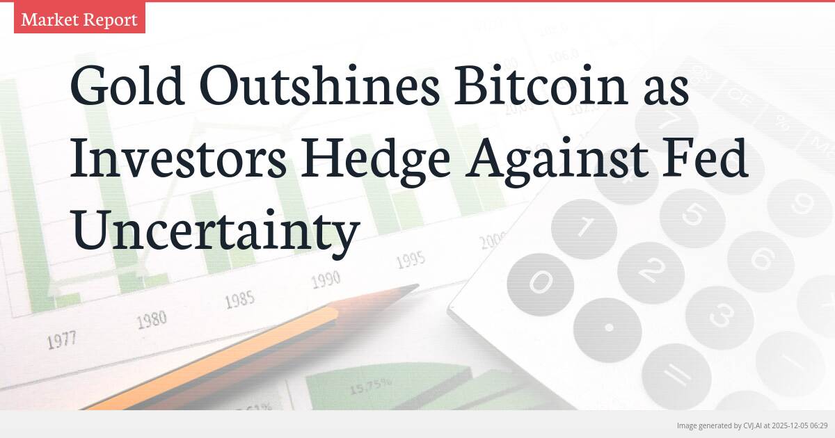 Gold Outshines Bitcoin as Investors Hedge Against Fed Uncertainty
