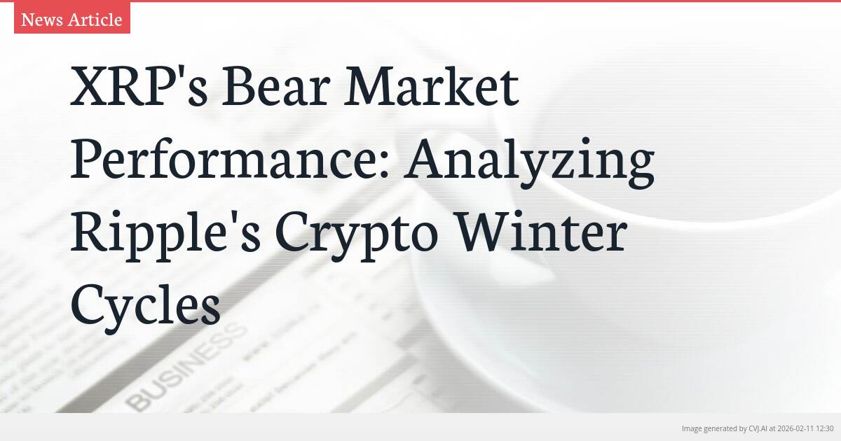 XRP’s Bear Market Performance: Analyzing Ripple’s Crypto Winter Cycles