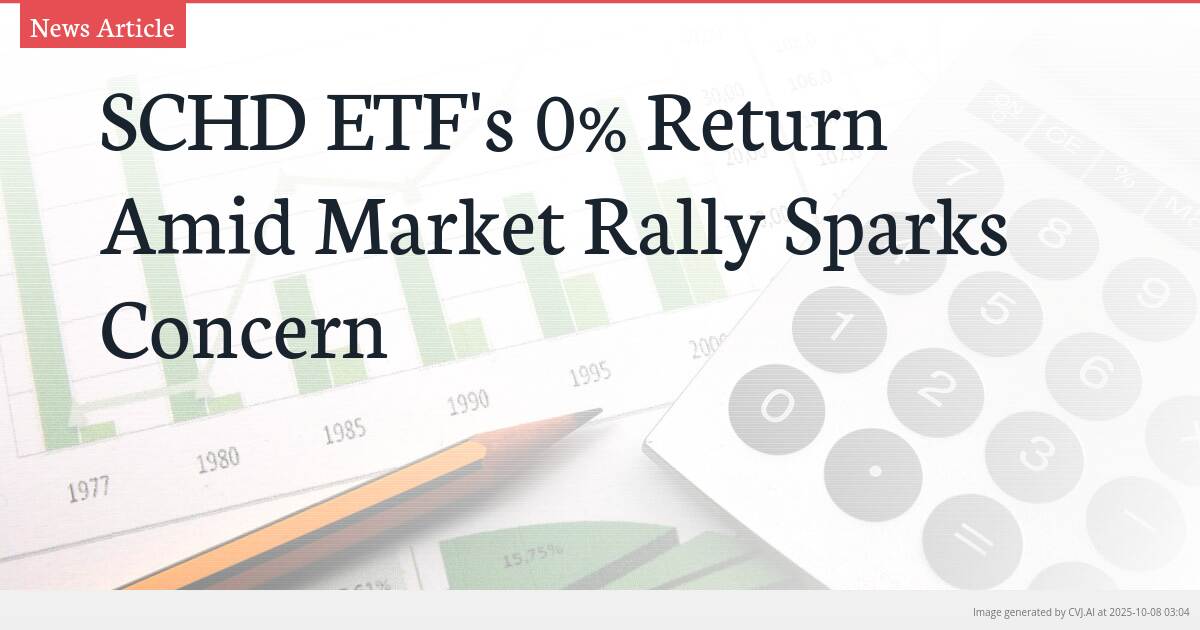 SCHD ETF’s 0% Return Amid Market Rally Sparks Concern