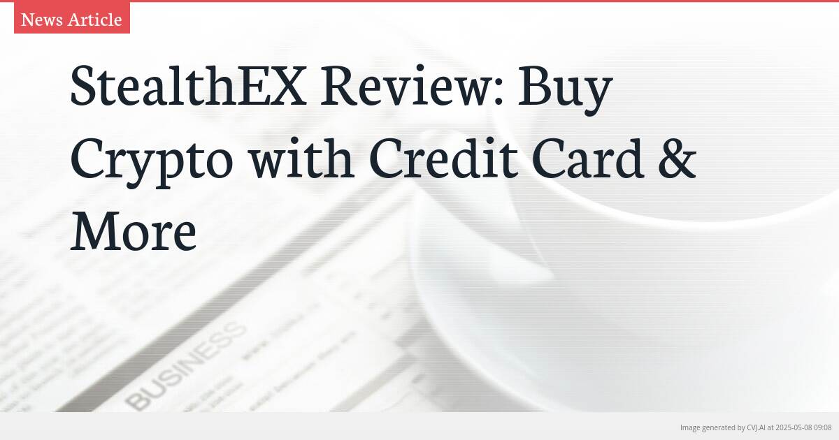 StealthEX Review: Buy Crypto with Credit Card & More
