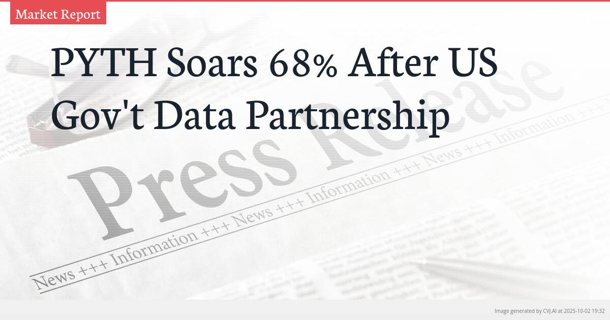 PYTH Soars 68% After US Gov’t Data Partnership