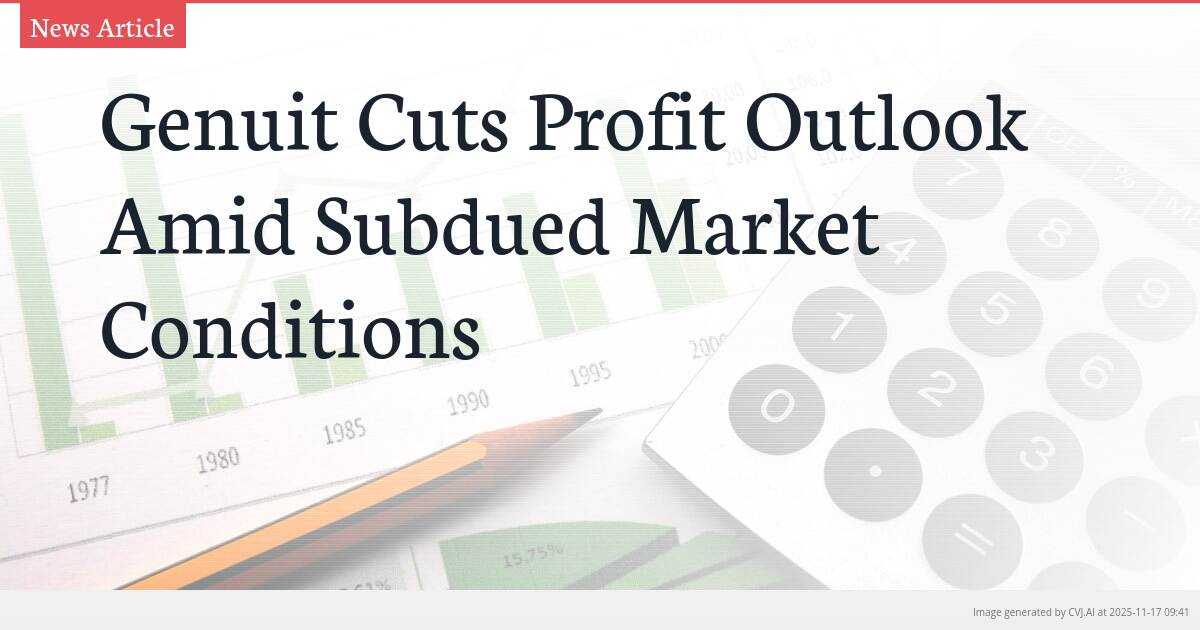 Genuit Cuts Profit Outlook Amid Subdued Market Conditions