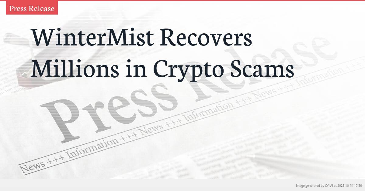 WinterMist Recovers Millions in Crypto Scams
