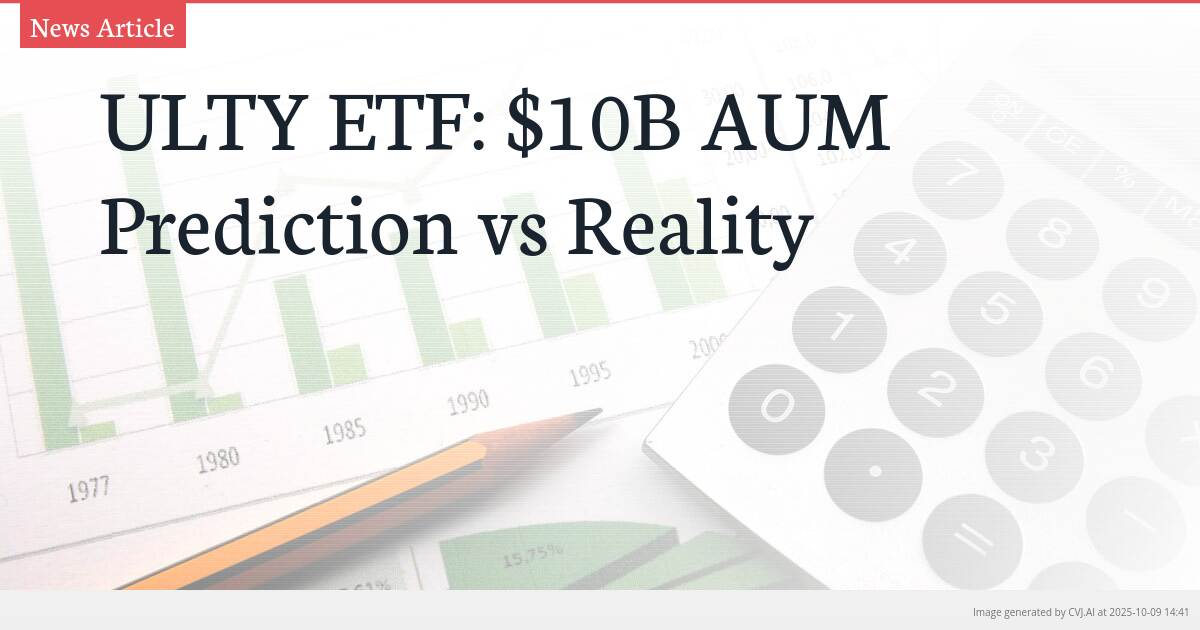 ULTY ETF: $10B AUM Prediction vs Reality