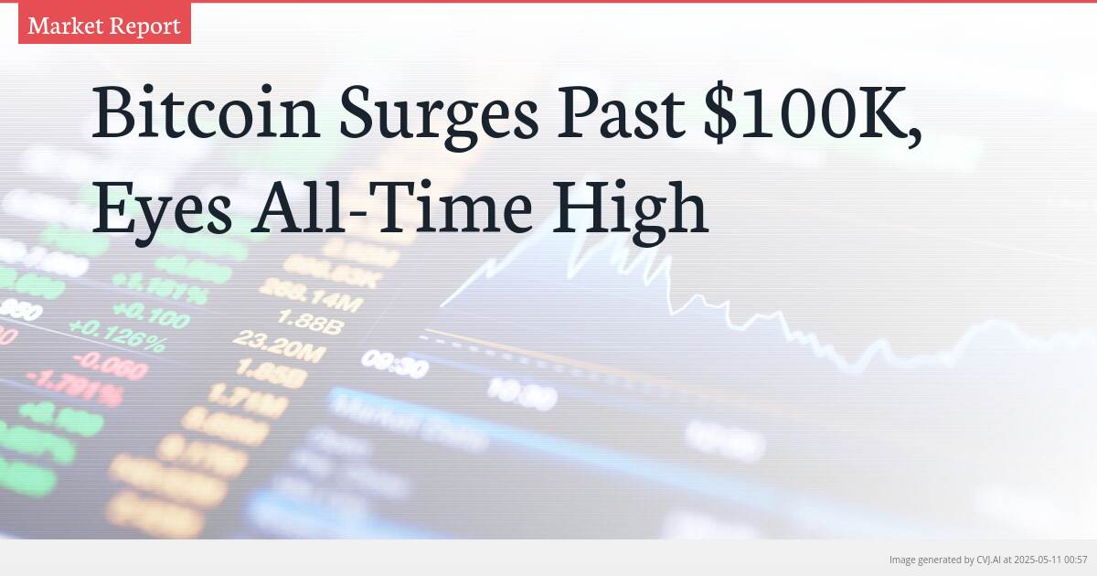 Bitcoin Surges Past $100K, Eyes All-Time High