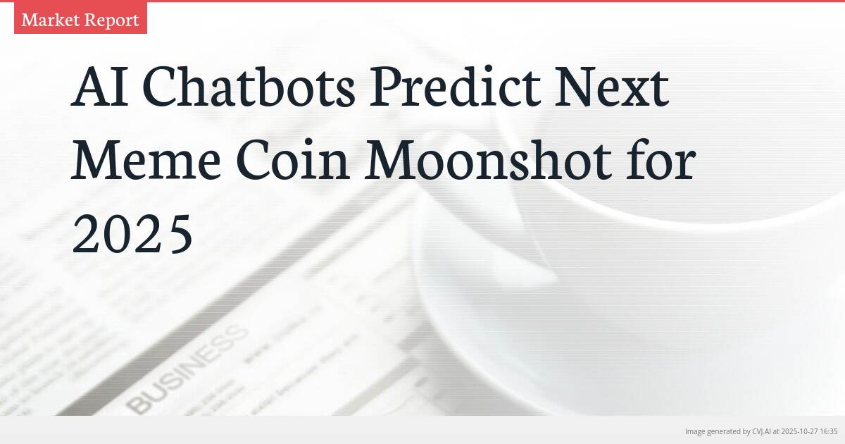 AI Chatbots Predict Next Meme Coin Moonshot for 2025