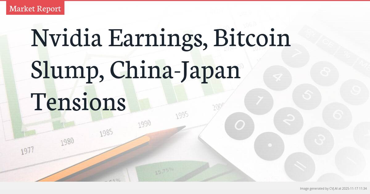 Nvidia Earnings, Bitcoin Slump, China-Japan Tensions