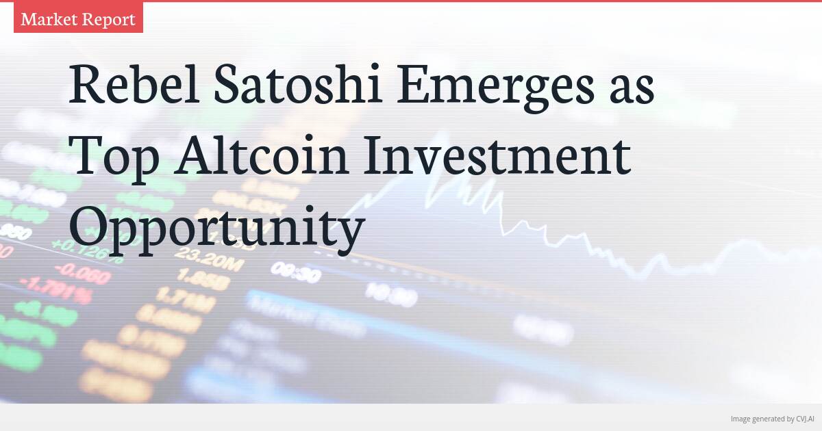 Rebel Satoshi Emerges as Top Altcoin Investment Opportunity Rebel Satoshi Emerges as Top Altcoin Investment Opportunity